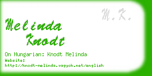 melinda knodt business card